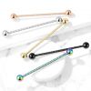 Industrial piercing 1,6 x 38 mm (růžové zlato)