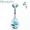 Piercing do pupíku kapka - TITAN (vitrail medium)