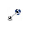 Piercing do jazyka (levandulová, 1,6 x 16 mm)