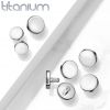 Ozdobná placka k dermálu TITAN, závit 1,6 mm, rozměr 4 mm