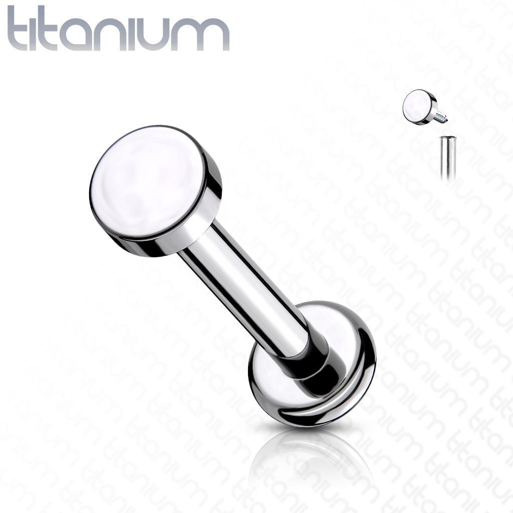 Levně S4U Piercing do brady - labreta titan 1,2 x 8 mm (4 mm) - TIT1097-1208-04