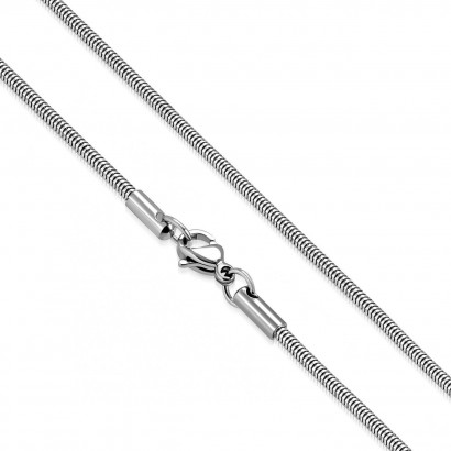 Ocelový řetízek had, tl. 3 mm (55 cm)