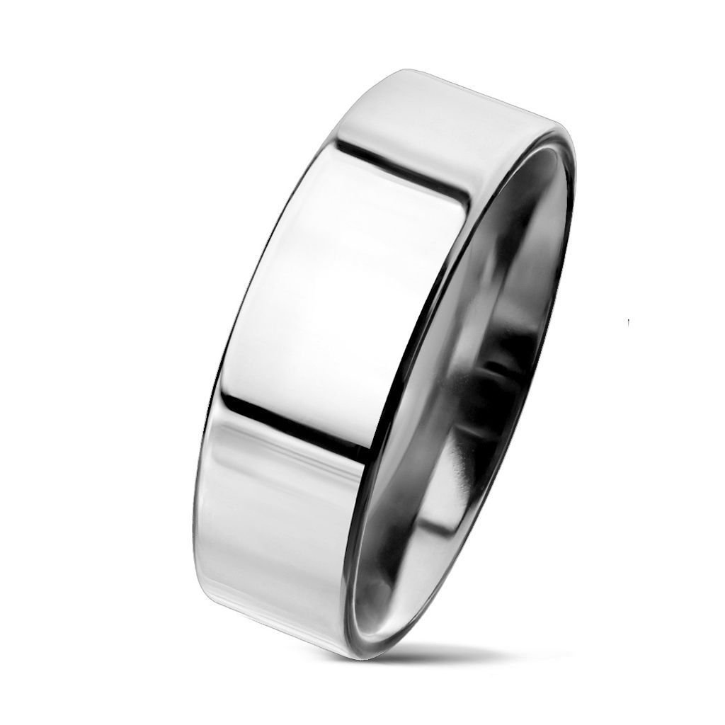 NUBIS Lesklý prsten chirurgická ocel, šíře 6 mm (64) - NSS3004-6-64