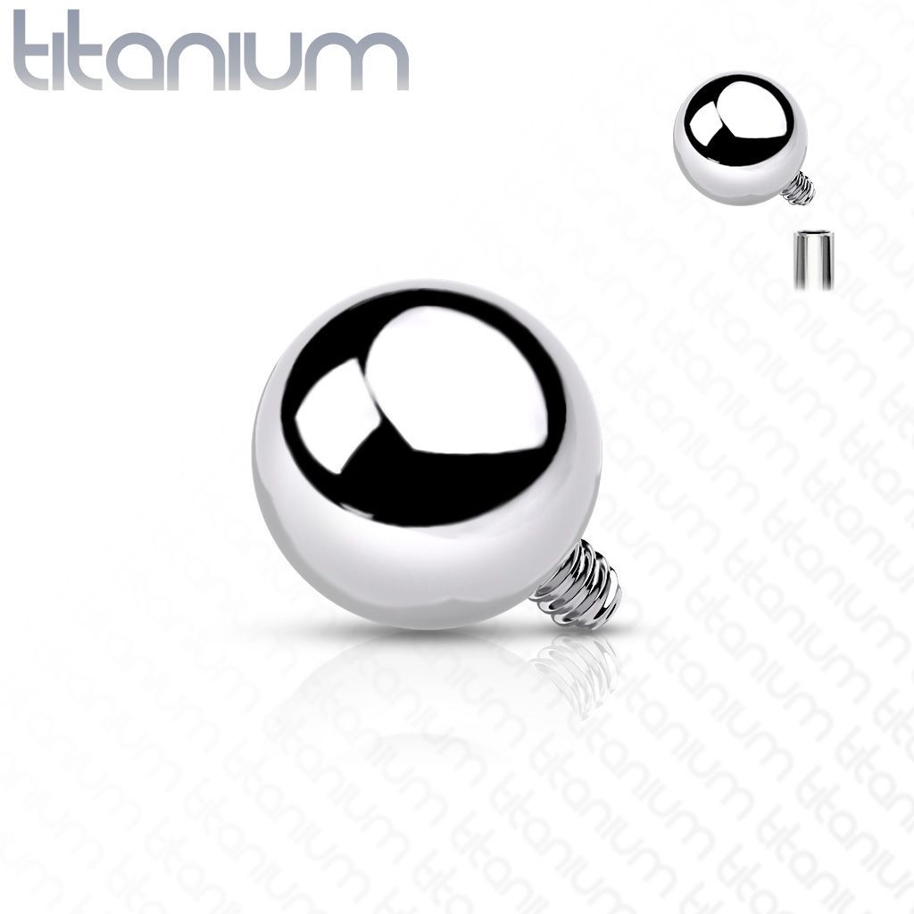 S4U Náhradní kulička k labretě TITAN, závit 1,2 mm (2 mm) - TIT1067-1202
