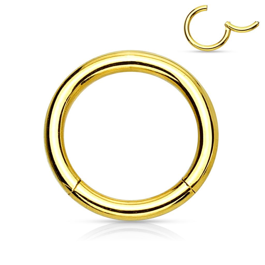 S4U Piercing segment kruh - zlatý (2,0 x 12 mm) - K01039GD-2012