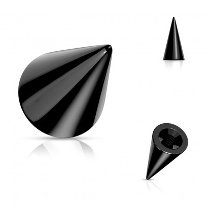 Náhradní černá ocelové špička 1,6 mm - kónus (4 x 12 mm)