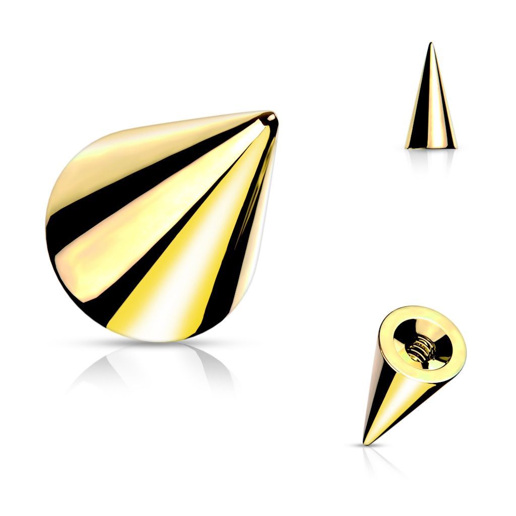 Náhradní zlacená ocelové špička 1,2 mm - kónus (3 x 3 mm) - ND023GD-1233