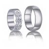AN1044 + AN1045  Stříbrné snubní prsteny, AG 925/1000 - pár