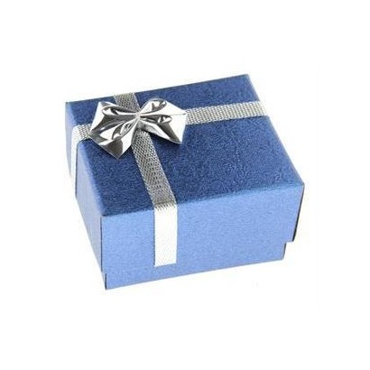 Dárková karbička na prsten modrá