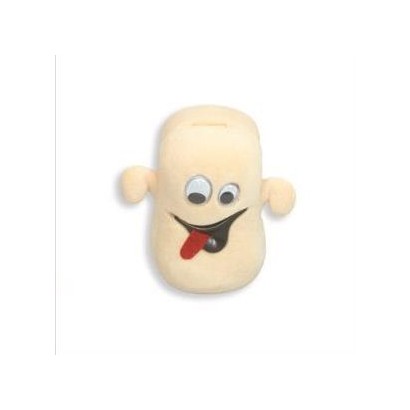 Semišová dárková krabička - strašidýlko béžové