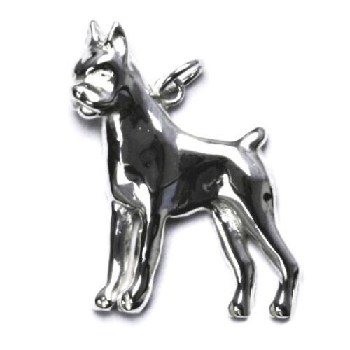 S4U Stříbrný přívěsek pes boxer - CS3118