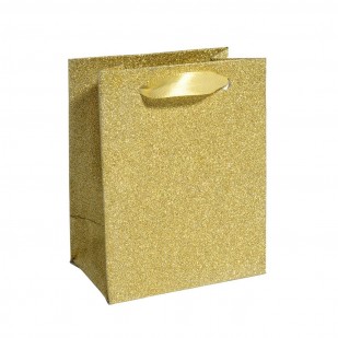 Malá dárková taška zlatá