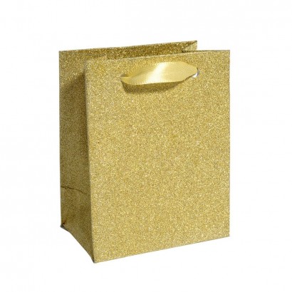 Malá dárková taška zlatá