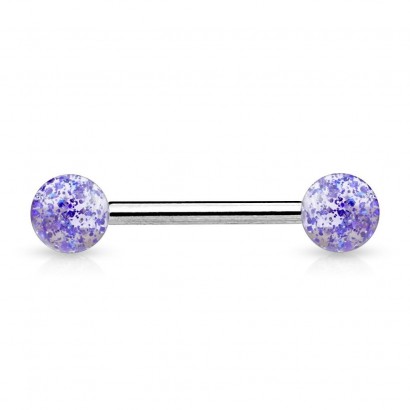 Piercing do jazyka (modrá)