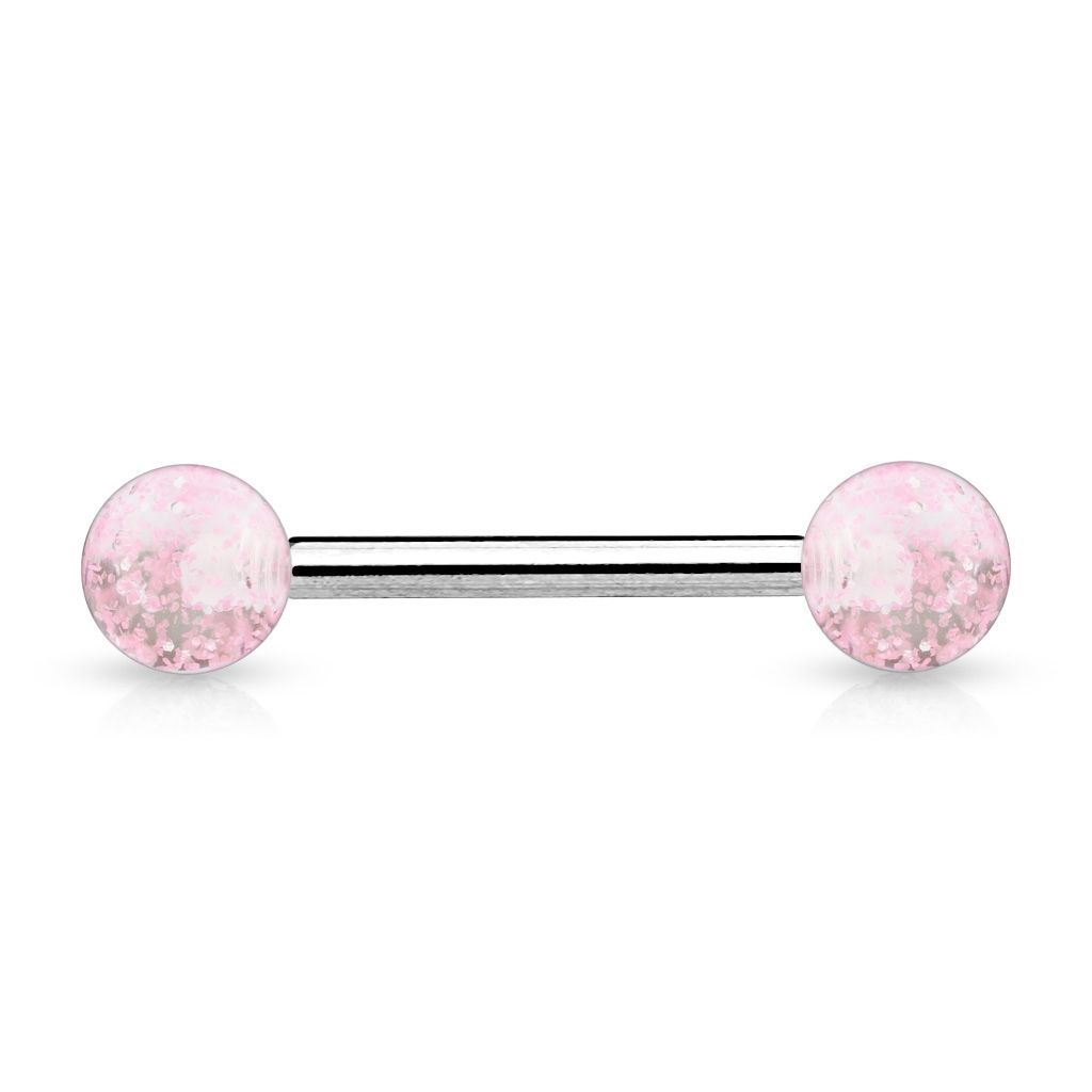 Levně Piercing do jazyka (růžová) - PJ01118-P