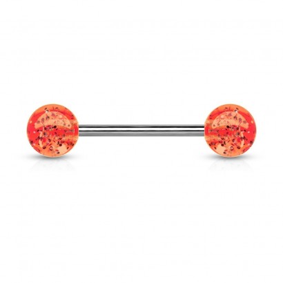 Piercing do jazyka akrylát (oranžová)