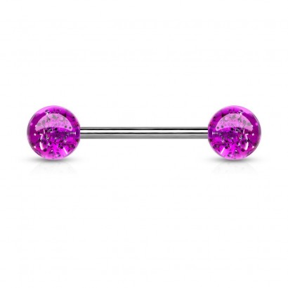 Piercing do jazyka akrylát (fialová)