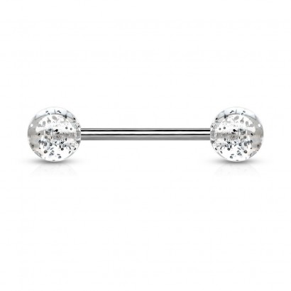 Piercing do jazyka akrylát (čirá)