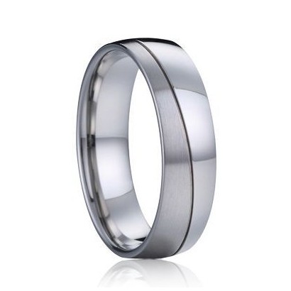 AN1035 Pánský snubní ocelový prsten (63)