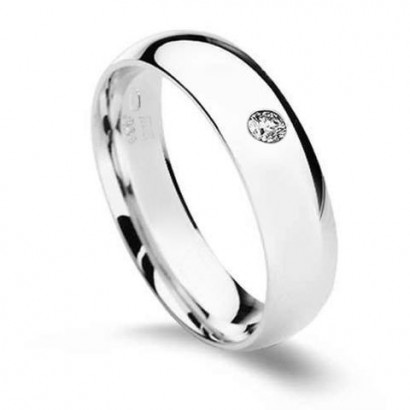 CS2042-5ZR Stříbrný prsten s zirkonem, šíře 5 mm (51)
