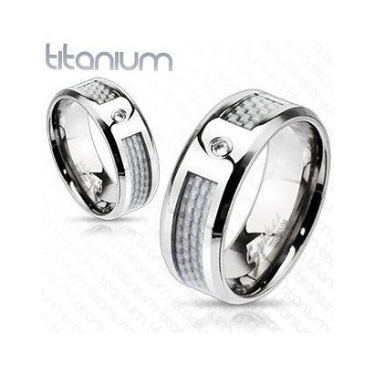 TT1033 Dámský snubní prsten titan (55)