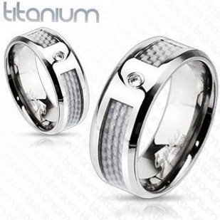 TT1003 Pánský snubní prsten titan