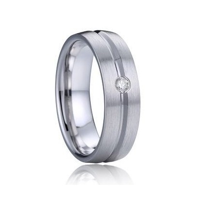 AN1033 Dámský snubní prsten s diamantem stříbro, AG 925/1000 vel. 52 (5,80 g)