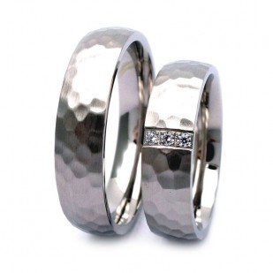 NSS3016 Tepaný pánský snubní prsten ocel