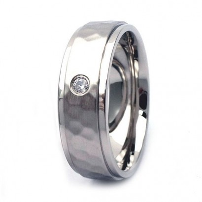 NSS3009 Dámský snubní prsten se zirkonem ocel (52)