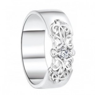 AN1044 Dámský stříbrný snubní prsten