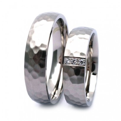 NSS3016 Tepaný pánský snubní prsten ocel (68)