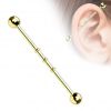 Industrial piercing (růžové zlato)