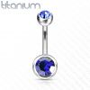 Piercing do pupíku - banánek TITAN (růžová)