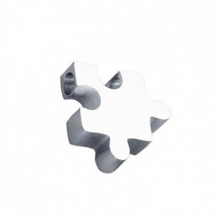 Drobný ocelový přívěsek - puzzle