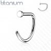 Piercing do nosu - kruh titan (1,0 x 8 mm)