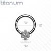 Segment kruh - septum piercing TITAN