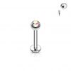 Piercing do brady - labreta (čirá, 3 mm, 1,2 x 6 mm)
