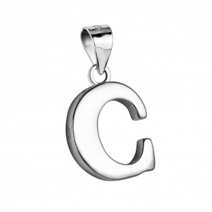 Stříbrný přívěsek - písmeno C
