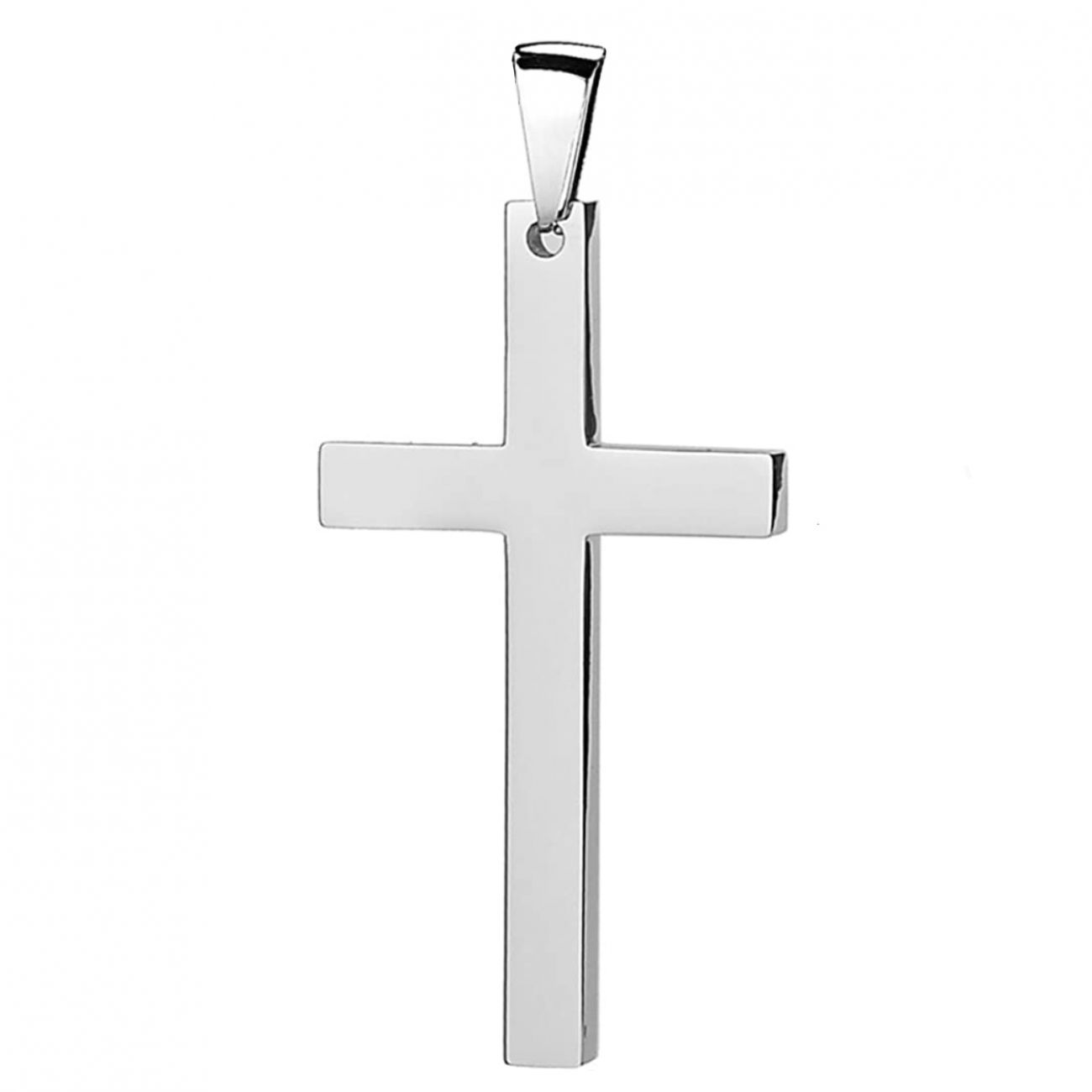 S4U Ocelový přívěsek - kříž 17x32 mm - OPP1775