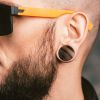 Plug do ucha Ebony wood (16 mm)