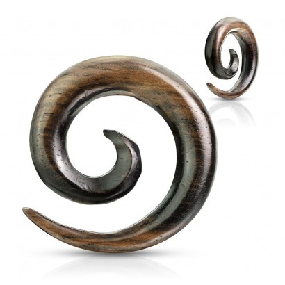 Roztahovák do ucha Ebony Wood (6 mm)