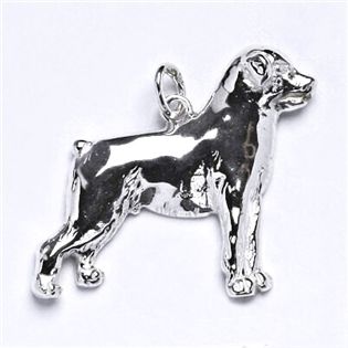 S4U Stříbrný přívěsek pes rotvajler - CS3108