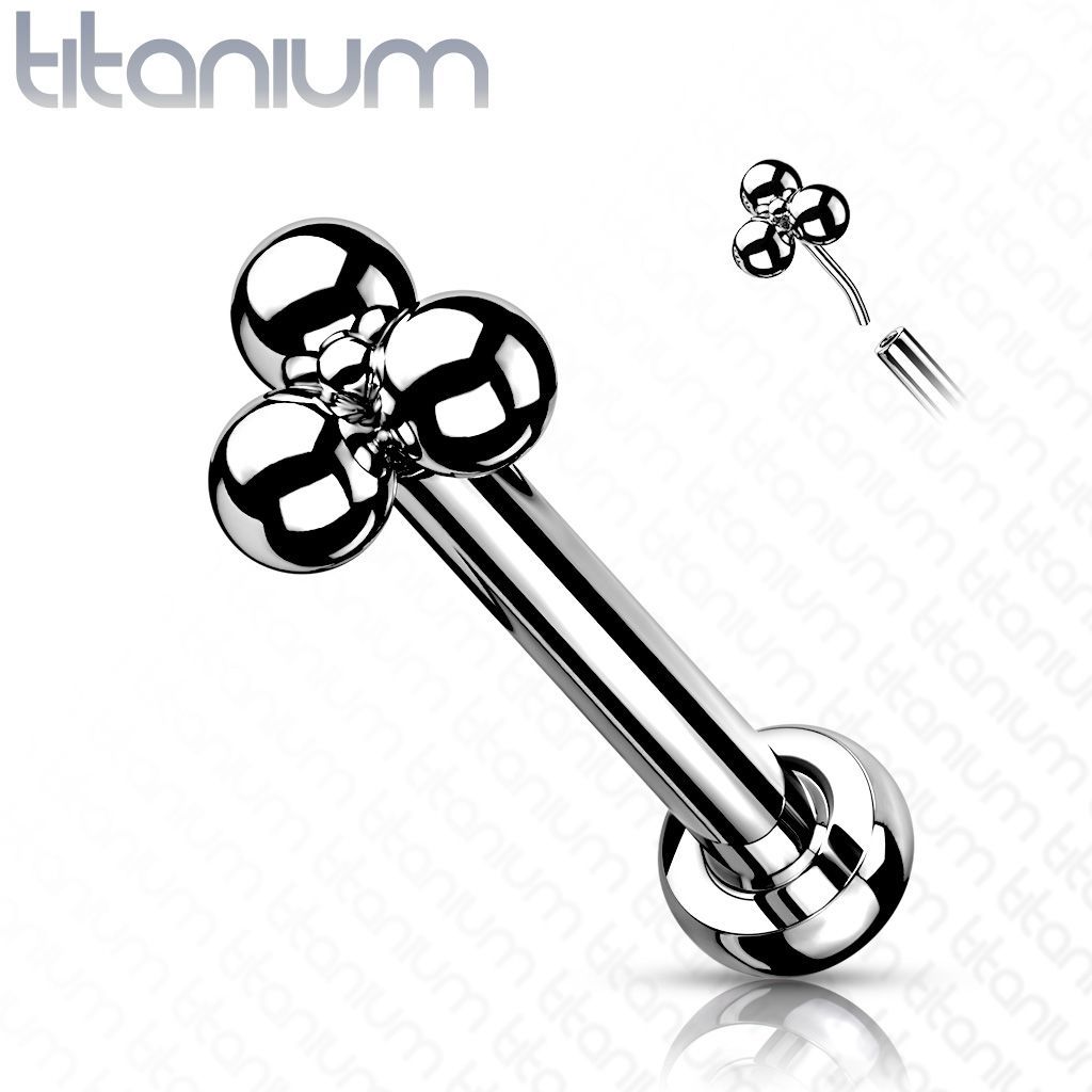 S4U Piercing do brady - labreta titan (1,2 x 6 mm) - TIT1123-1206