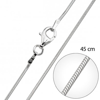 Stříbrný řetízek kulatý délka 45 cm 30002