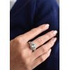 Stříbrný prsten s krystaly Swarovski bílý 35047.1 vel. 54