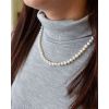 Perlový náhrdelník z pravých říčních perel bílý 22001.1