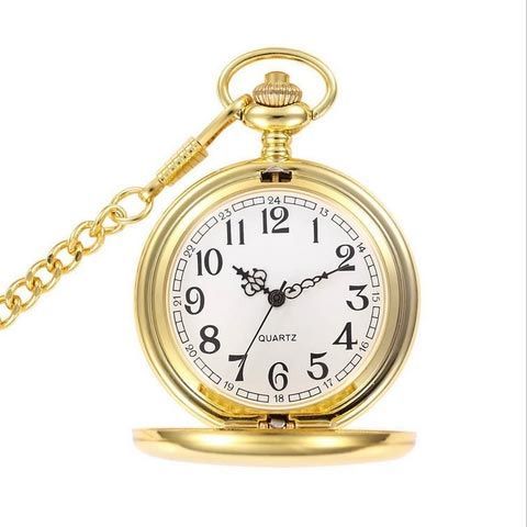 S4U Kapesní hodinky otevírací zlacené - cibule - KH0001-GD
