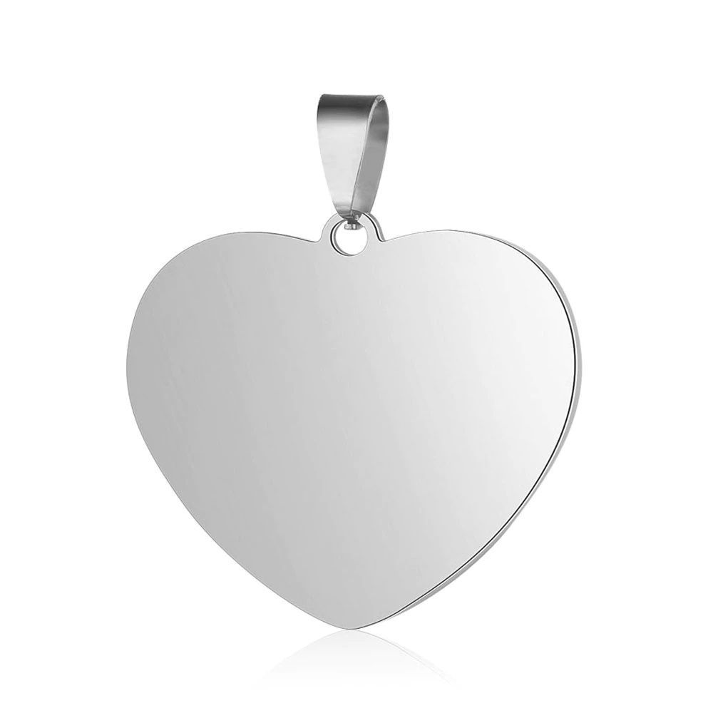 Levně S4U Ocelový přívěsek srdce 35 x 32 mm - DR1308-L