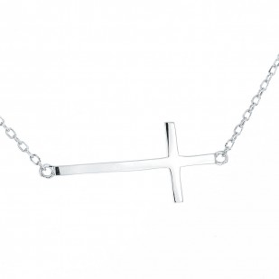 Stříbrný náhrdelník s křížem