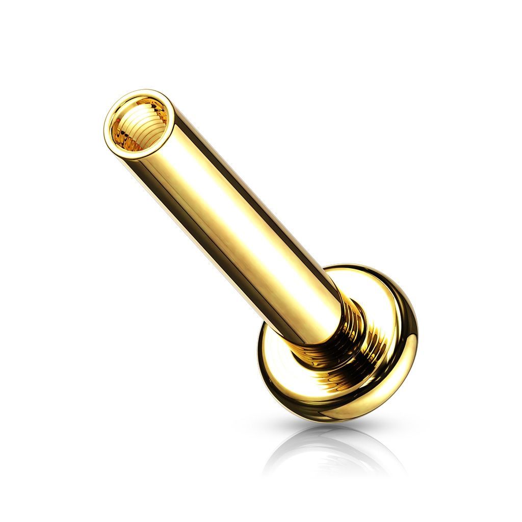 Levně S4U Zlacená náhradní labreta vnitřní závit 1,2 x 8 mm - ND002GD-1208